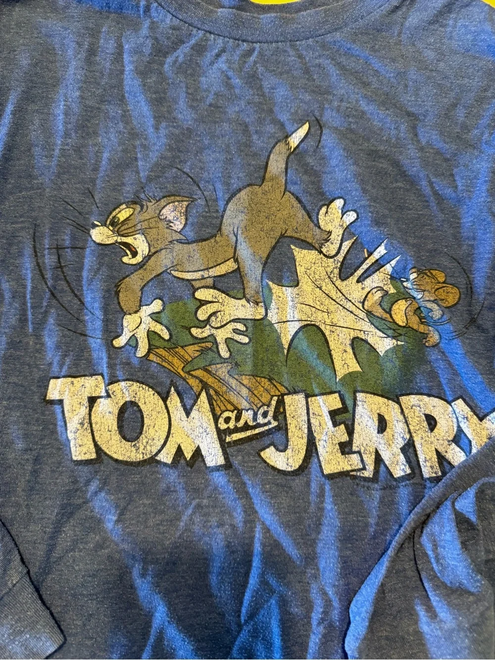 Old Navy Boys' Tom and Jerry Long-Sleeve Graphic Tee - Blue